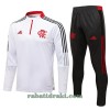 CR Flamengo Trenings Collegegenser Set 2021-22 Kvart-Zip Hvit - Herre